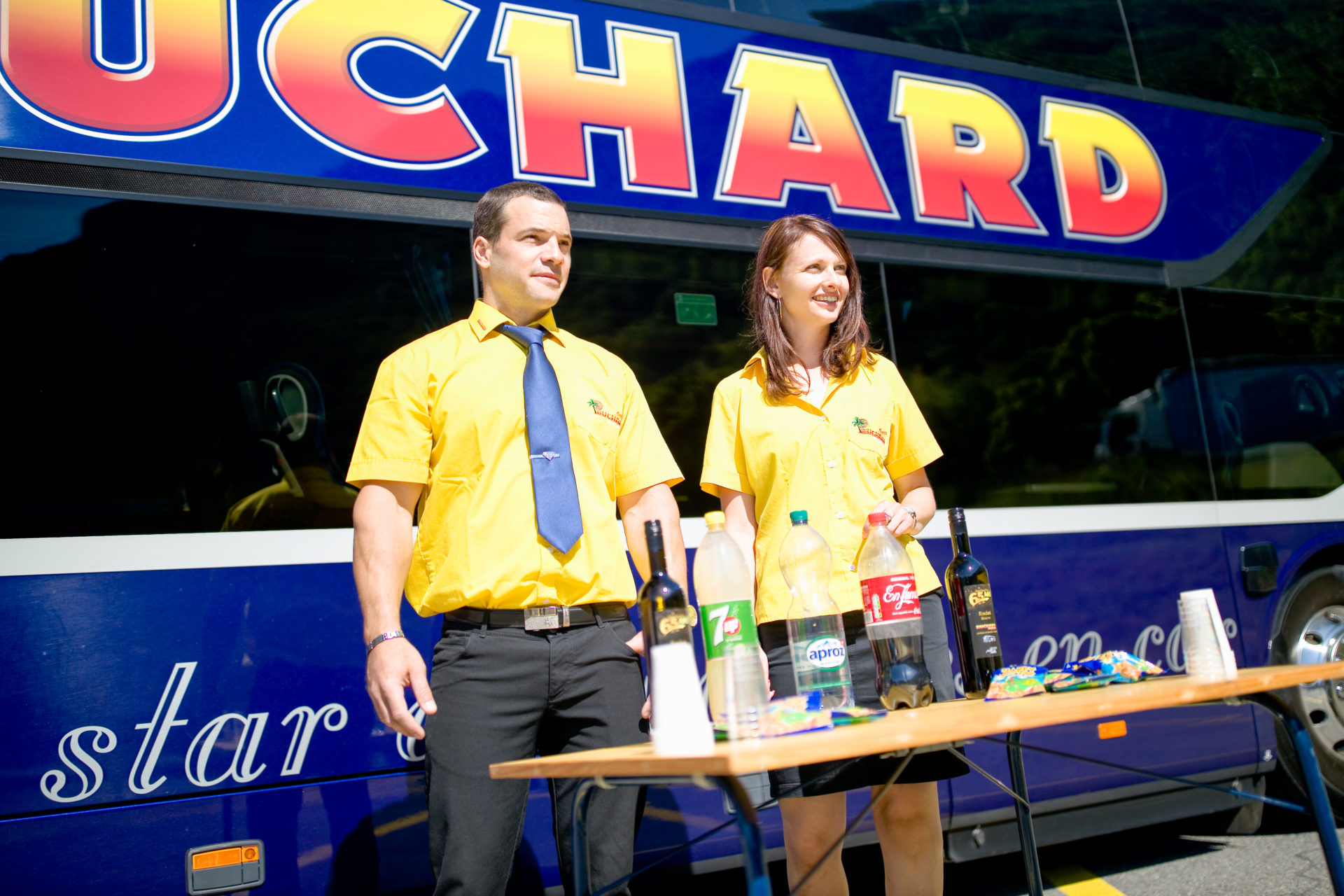 Chauffeur et accompagnatrice Coup du Patron Buchard 