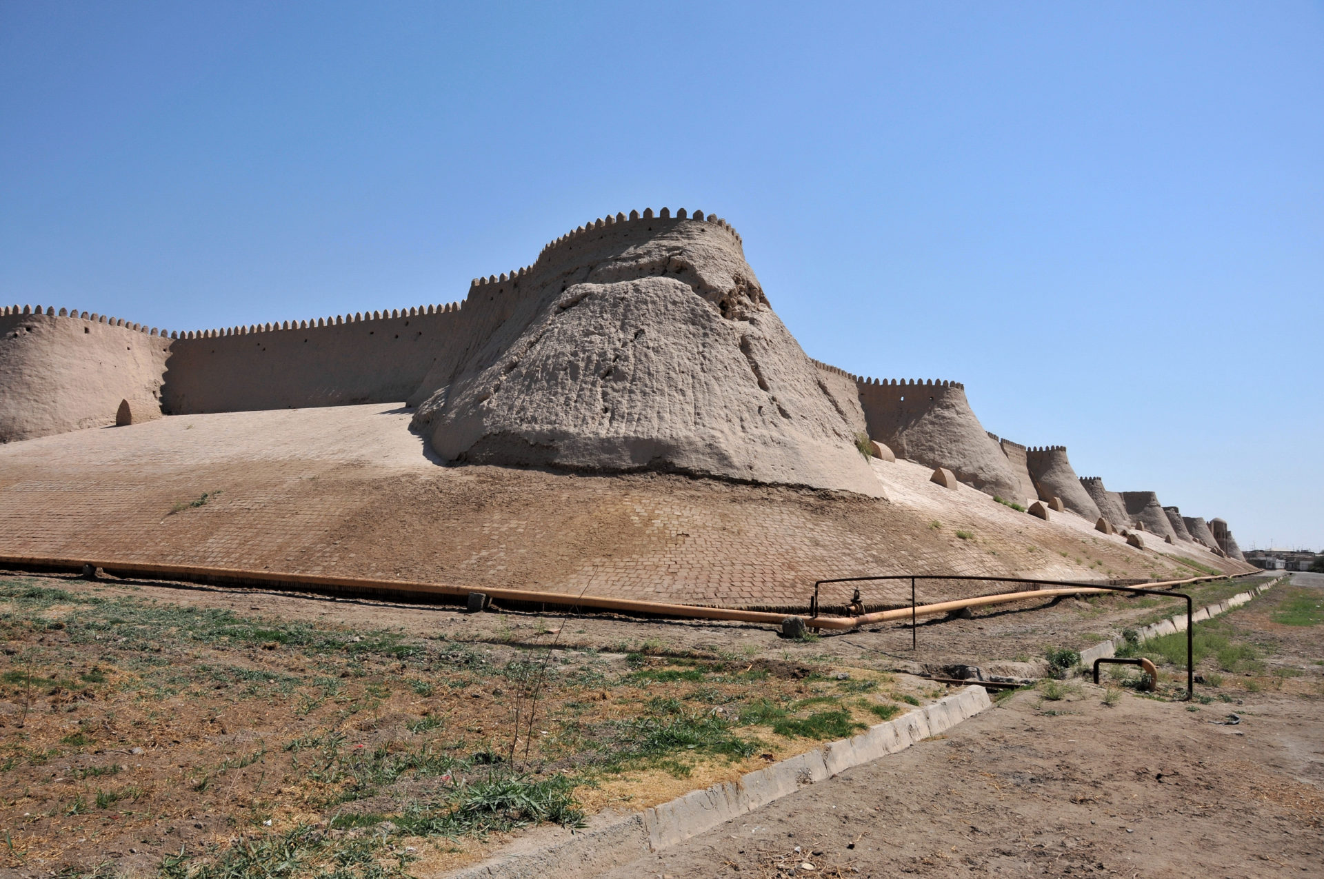 Muraille protégeant de la ville intérieure de Khiva, Itchan Kala