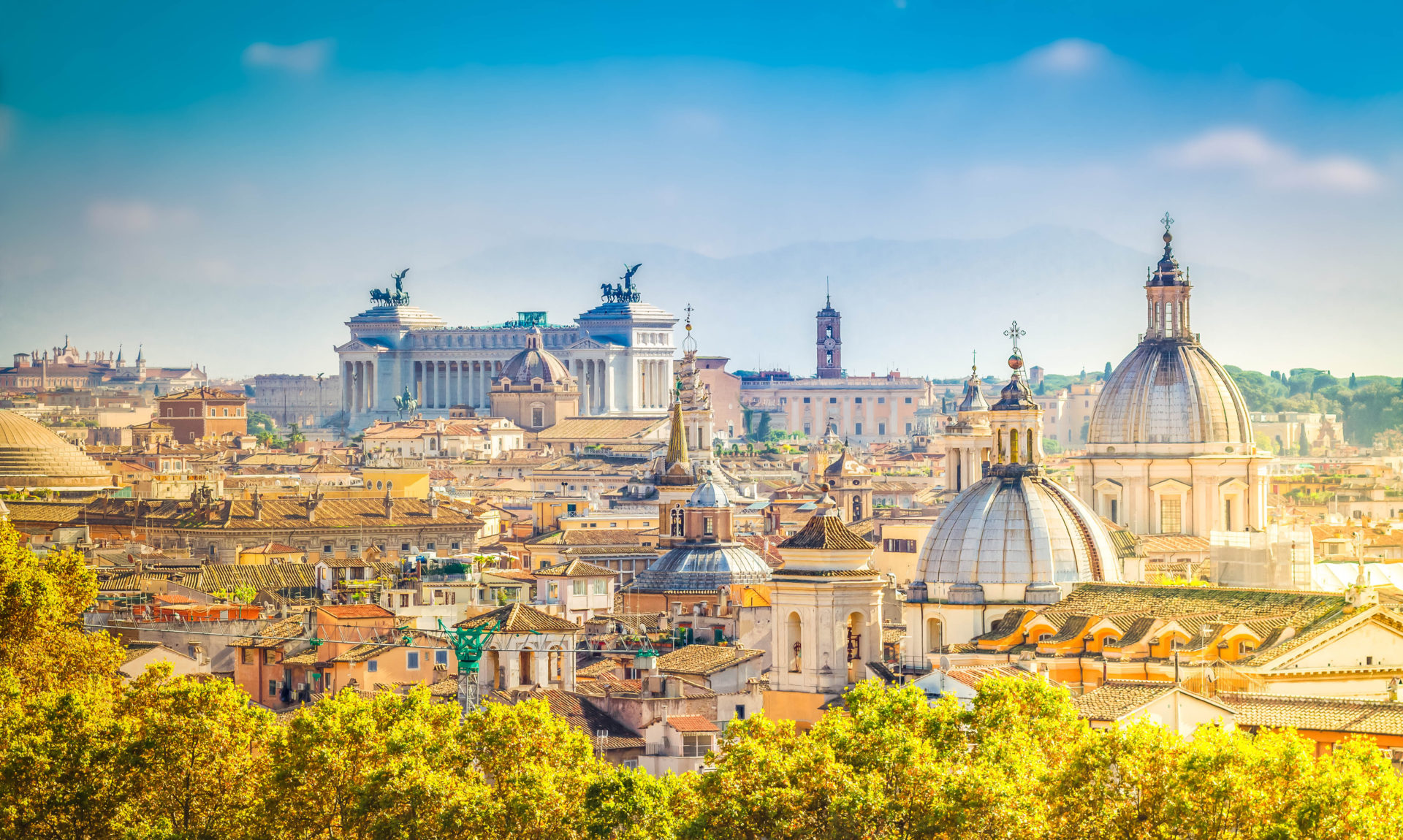 Vue sur Rome et le Vatican