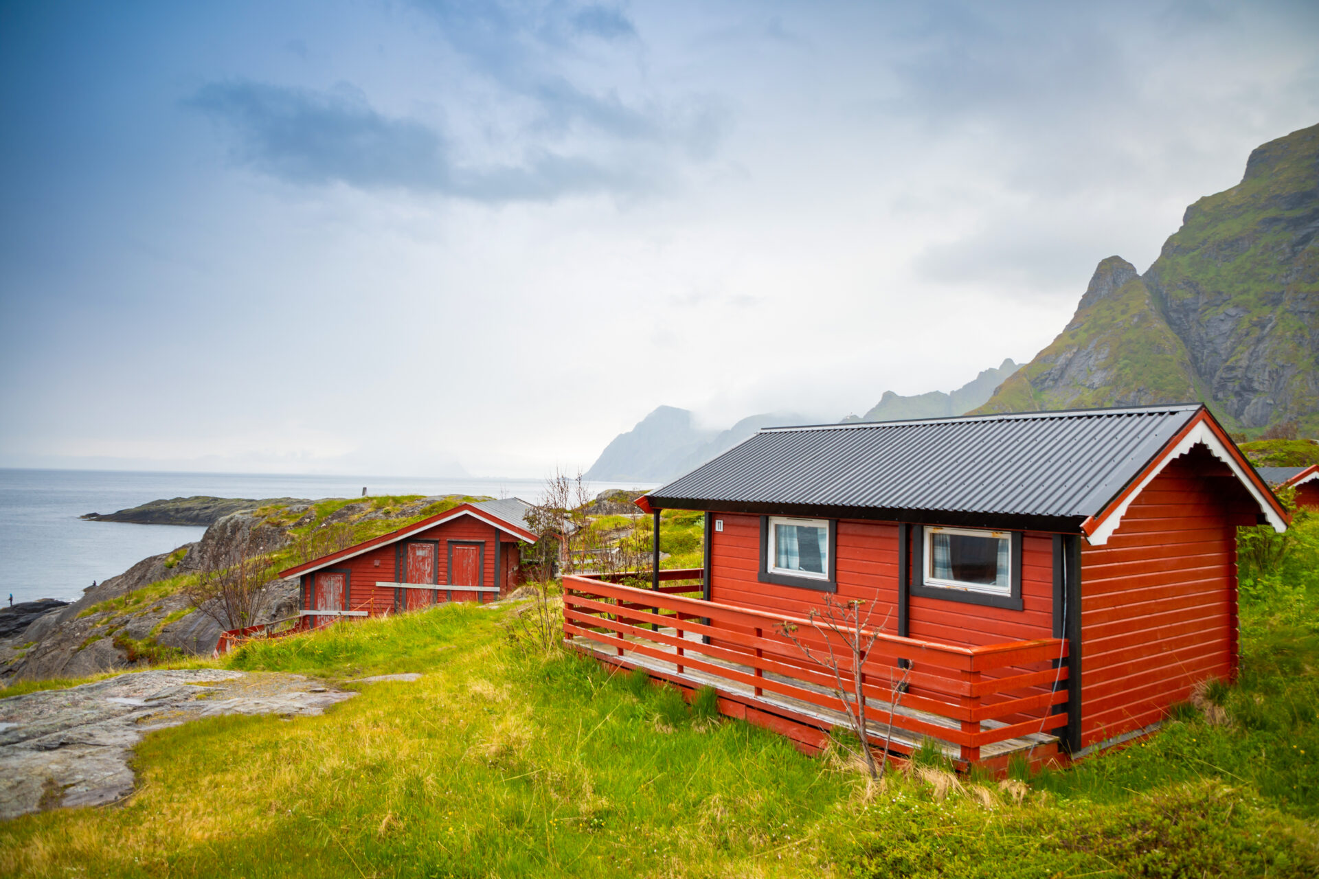 maison typique iles lofoten norvege