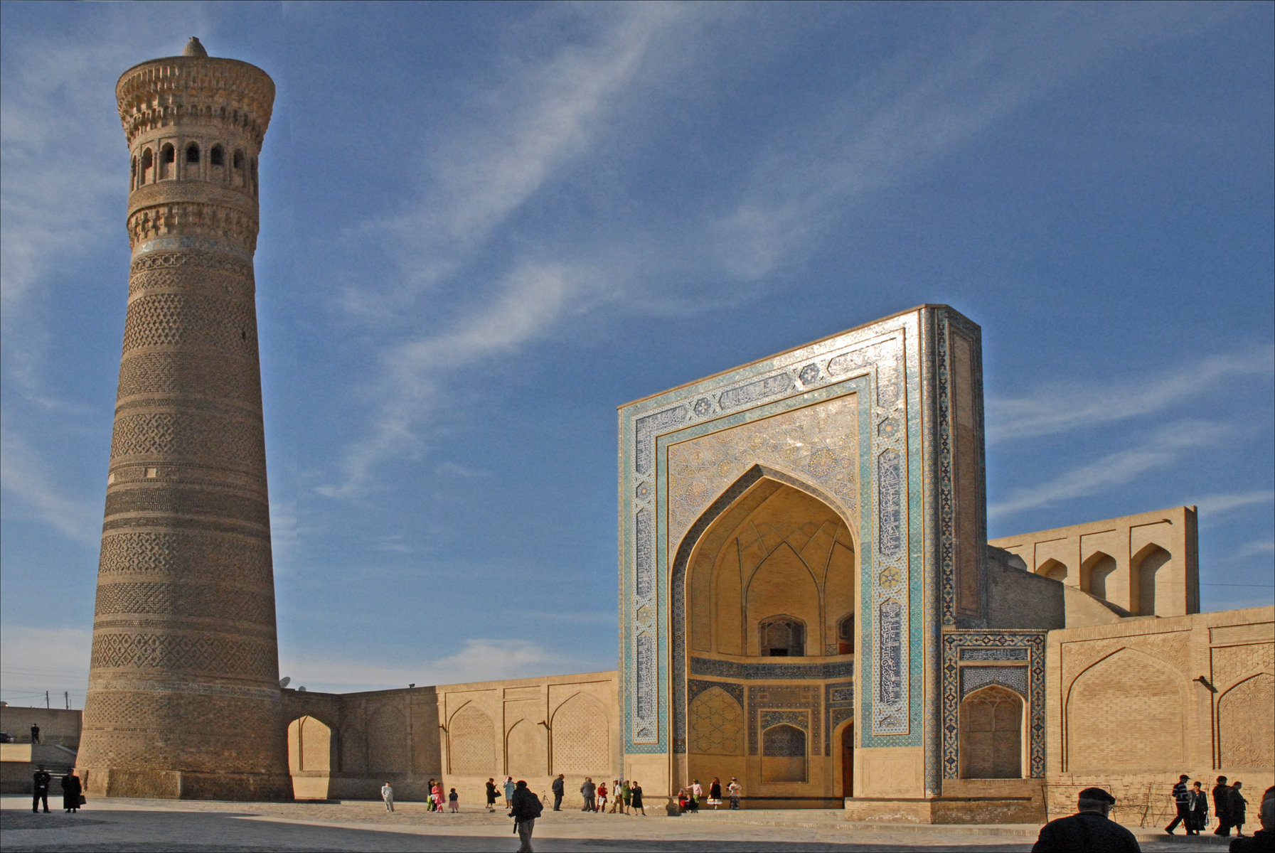 Mosquée et minaret de la ville de Boukhara