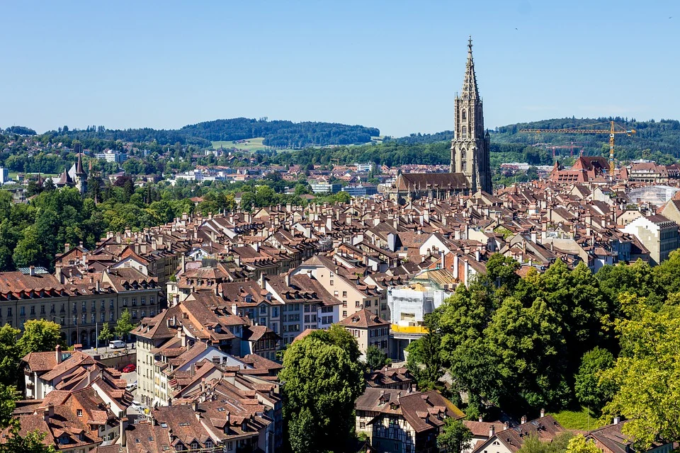 Vue de Berne et sa Collégiale