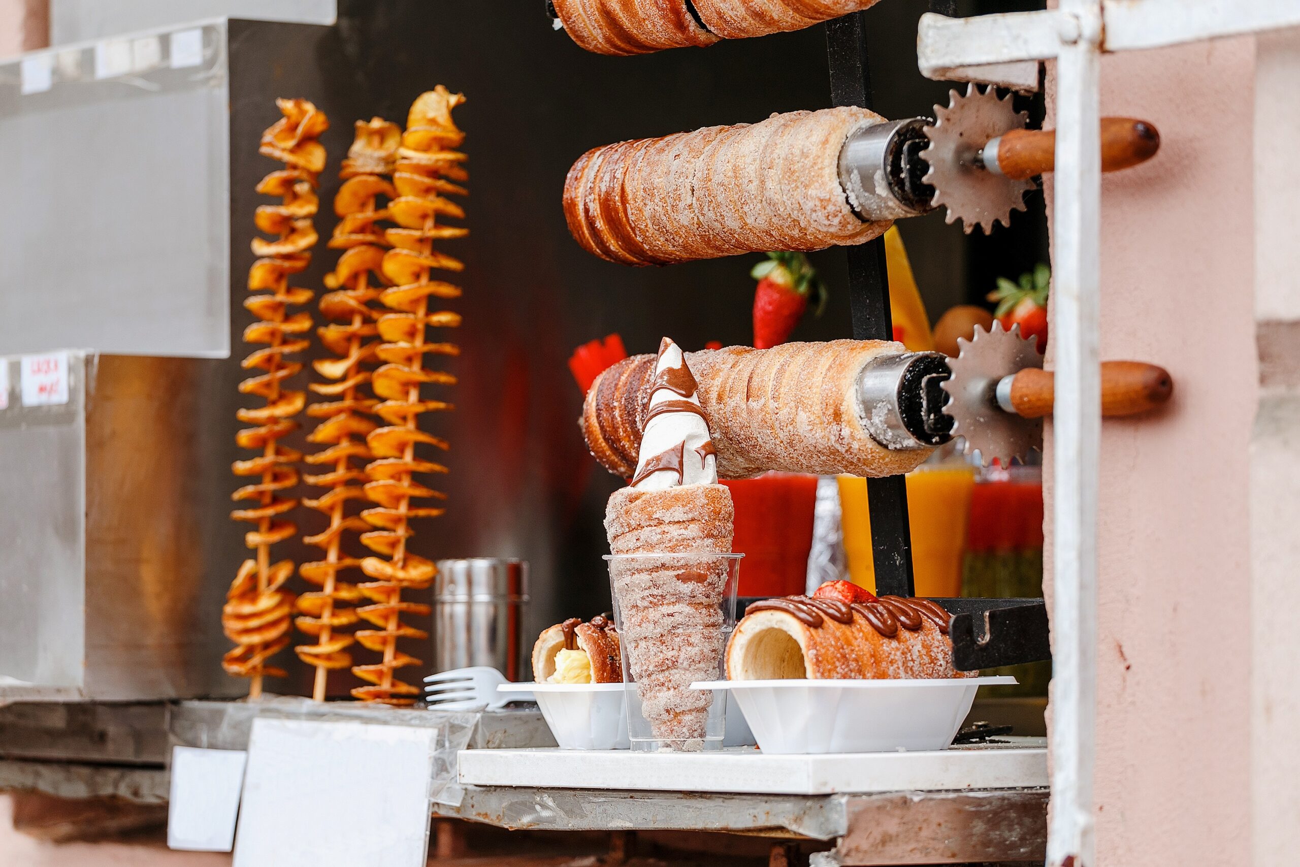 noel prague nourriture Trdelnik 