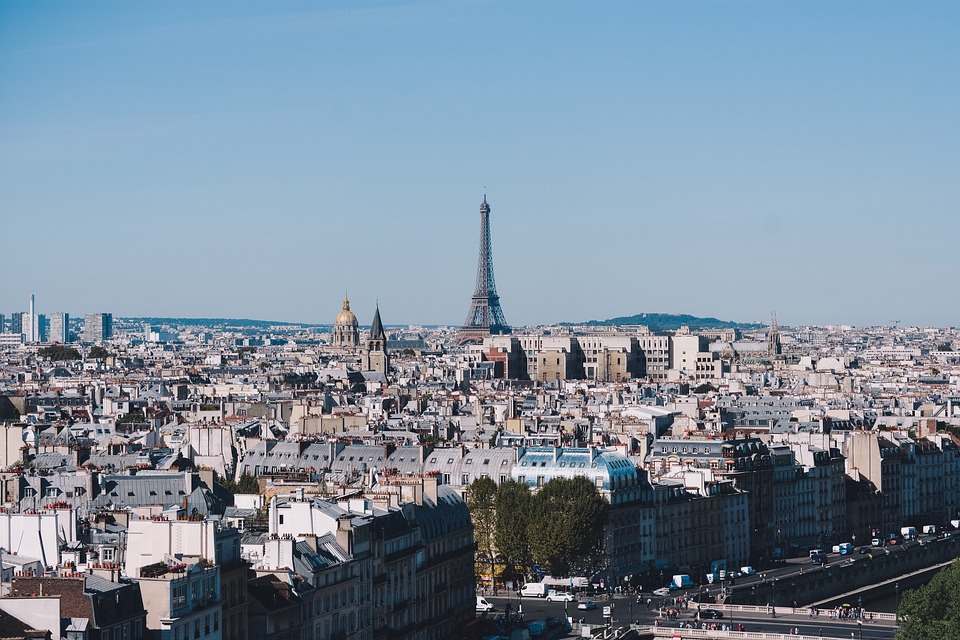 Vue sur les toits de Paris et la Tour Eiffel