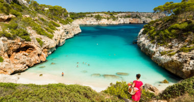 Calo des Moro, Mallorca. Spain. One of the most beautiful beaches in Mallorca.