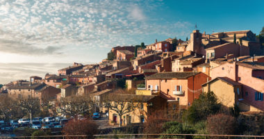 Roussillon village. One of the most impressive villages in France