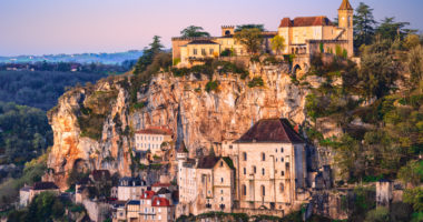 Rocamadour village, France, is one of France's most important tourist destinations. Rocamadour is a UNESCO World Heritage Site as part of the pilgrim route of the Way of Saint James