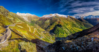 Grimsel and Furka Pass in Switzerland, canton Valais, Switzerland, Europe.