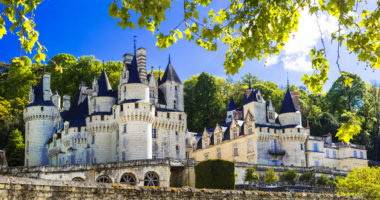 Beautiful fairy tale Usse castle - famous castles of Loure valley, France