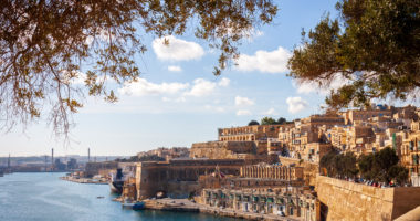 malta - valletta harbour under the sun