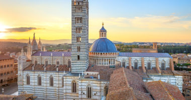 AS_46913400 - Siena aerial sunset