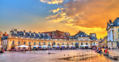 Building in front of the Palace of the Dukes of Burgundy - Dijon, France