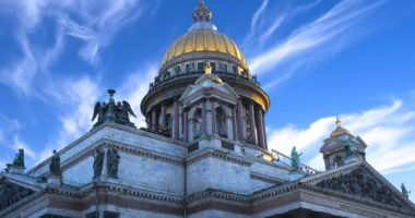 Saint Isaac's Cathedral. The largest Orthodox church in St. Petersburg.